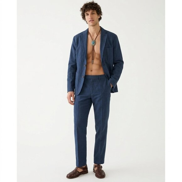 J. Crew Other - NWT J. Crew Garment-Dyed Cotton-Linen Blend Chino Suit Jacket